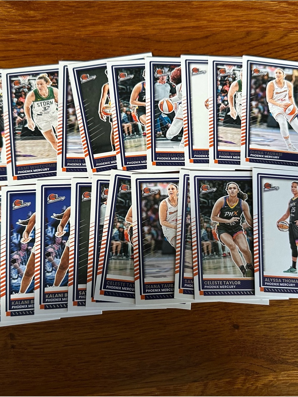 Panini Basketball Cards - White, Blue, Orange Accents